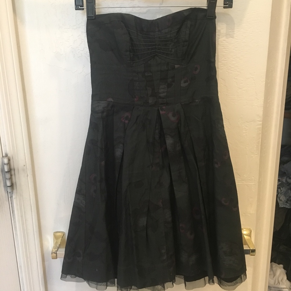 Peacock print cocktail dress